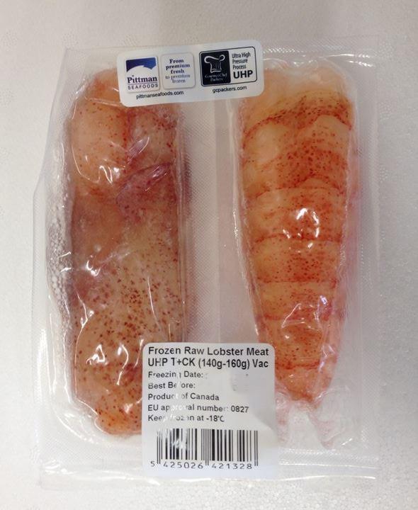 Kreeftenvlees UHP rauw 150-170g staart + klauw