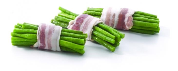 Bonenrolletjes met spek 50 x 40gr