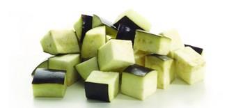 Aubergineblokjes 20x20x20 2.5kg