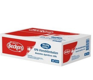 Beckers bitterballen 10% 80x20g