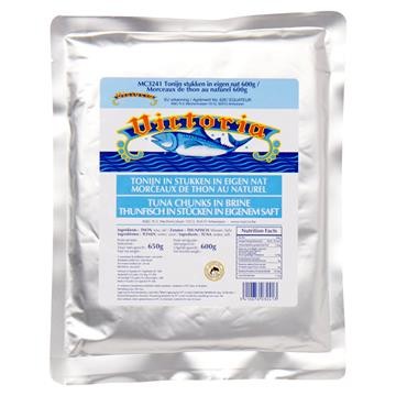 Tonijn naturel in stukken doypack 600g