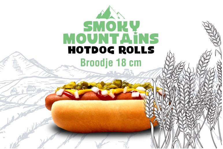Smoky Mountains gourmet hotdog roll 45x70g tob