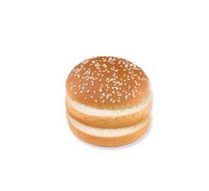 Pastridor (225384) double cut hamburger bun sesam 48x77g