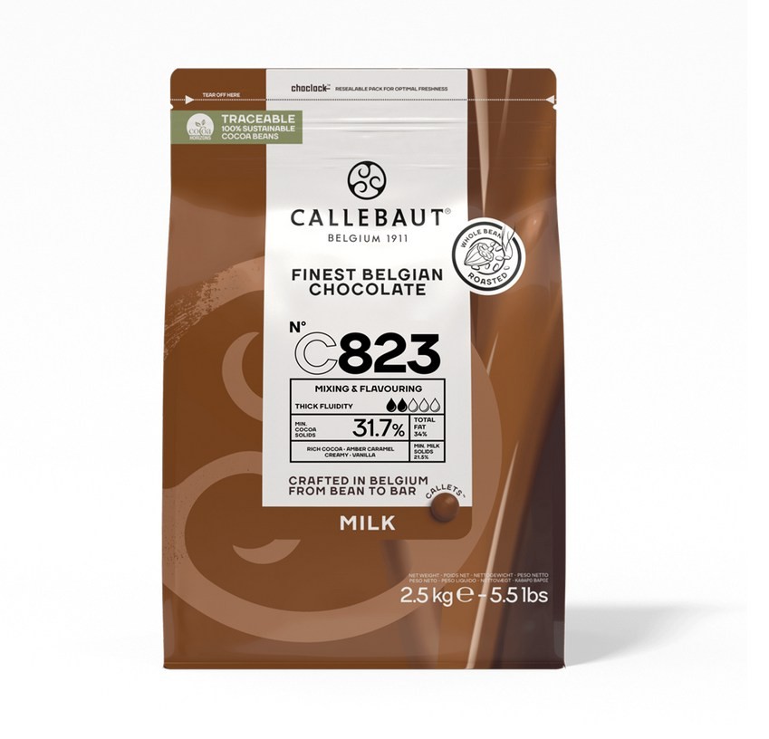 Callebaut callets chocolade melk (C823) 2,5kg