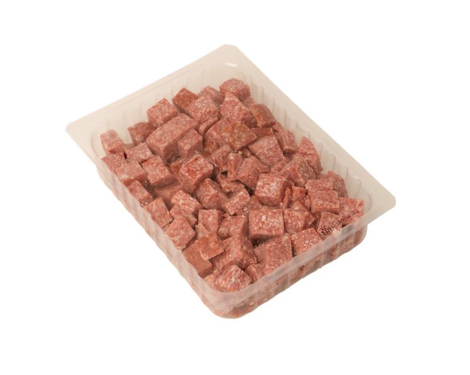 Salamiblokjes zonder look 500g vers