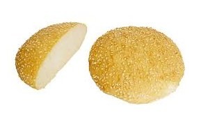 Panesco 5001743 gluten-free hamburger bun sesame 14x110g
