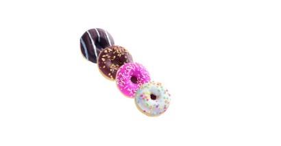 Mini donuts assortiment 4 x 27st ongevuld