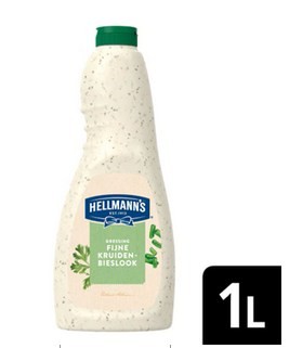 Hellmann's dressing fijne kruiden en bieslook 1L
