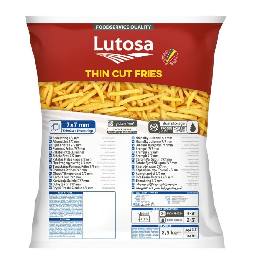 Friet 7/7 2.5kg Foodservice Lutosa Allumettes