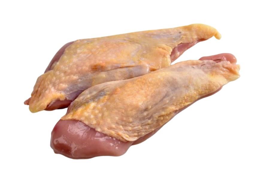 Parelhoen filet met vel +/- 150g/st