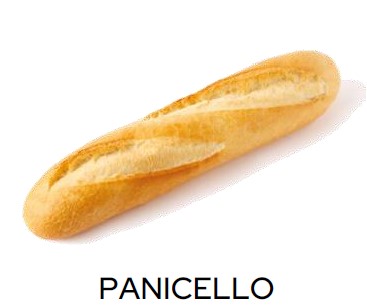 Belgout (B02) Half stokbrood wit 120g 26cm Panicello