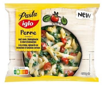 Penne met room, bladspinazie en cherrytomaten 450g