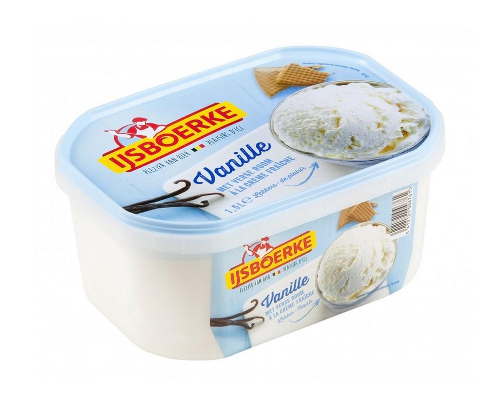 ijsboerke Vanille roomijs 1.5 lit Retail