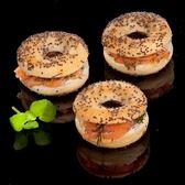 Mini bagel zalm en kruidenkaas