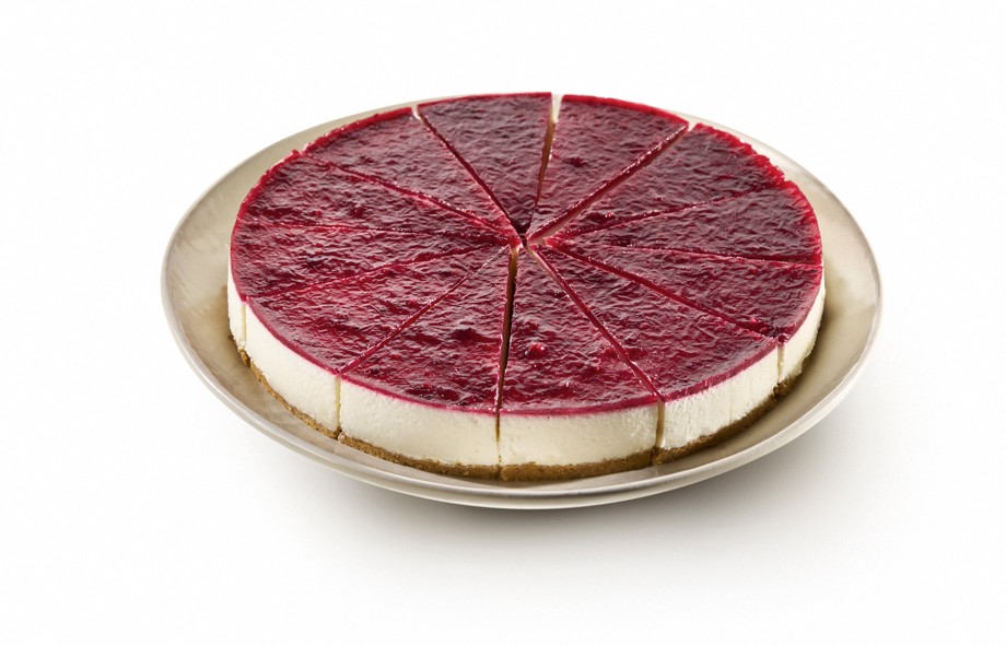 Cheesecake met bosbessen 12p 1000g voorgesneden