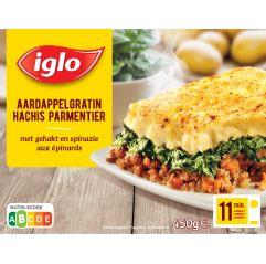 Iglo Aardappelgratin met gehakt en spinazie 6x450g