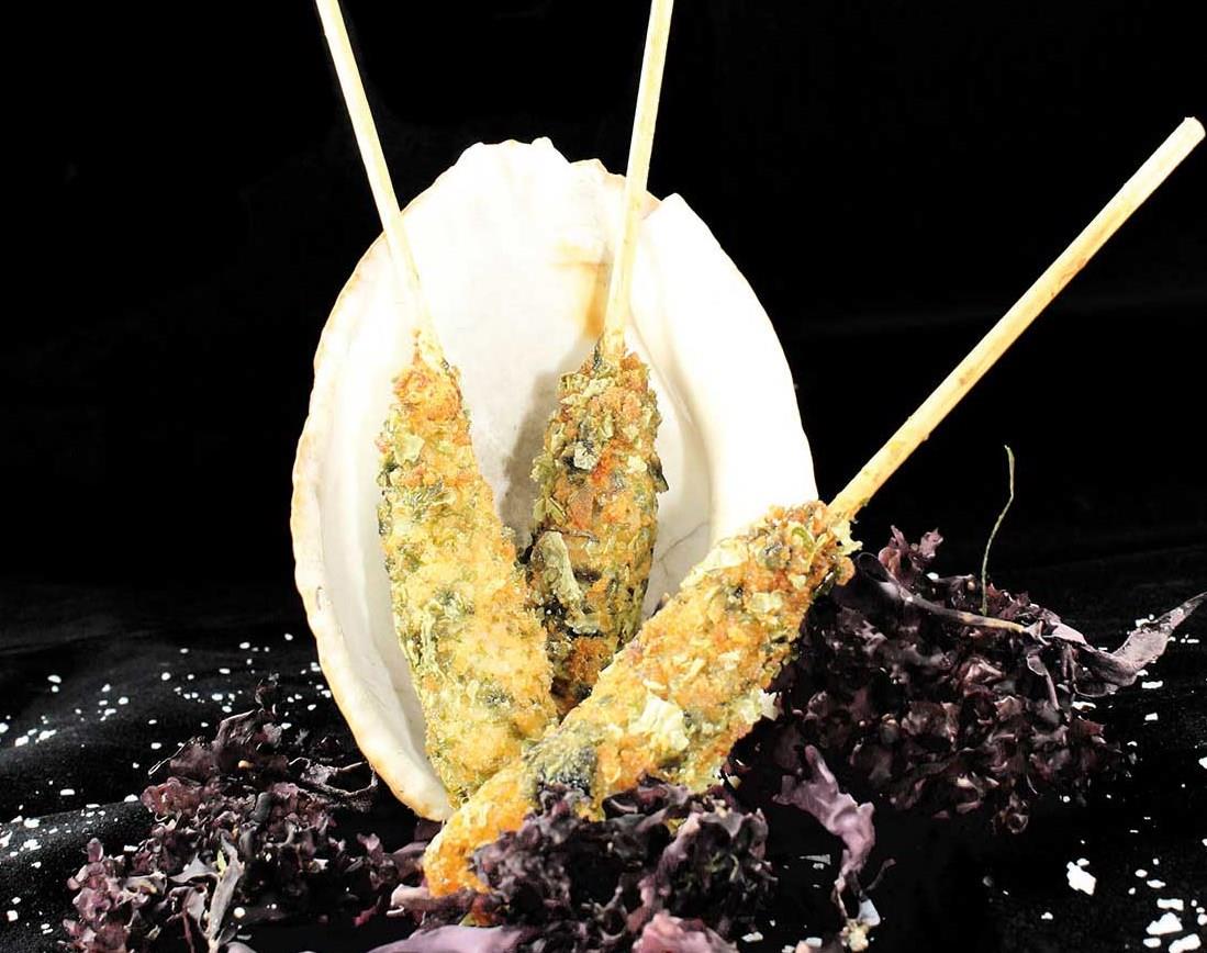 Scampi op stokje gepaneerd + algen 30x35g