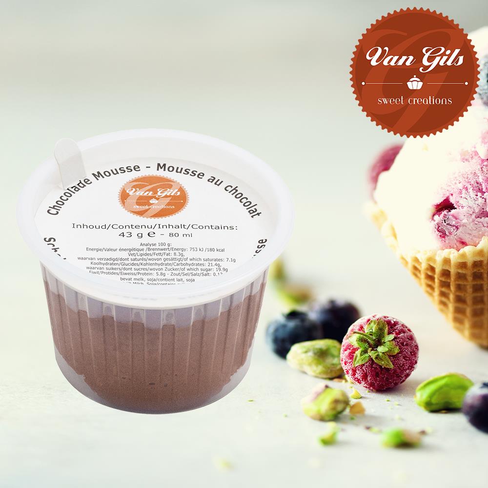 Chocomousse beker 80ml Van Gils