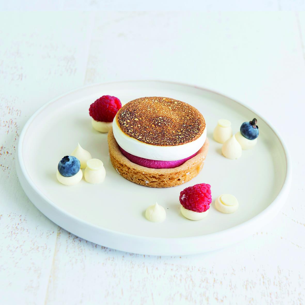 Croute framboise Meringue
