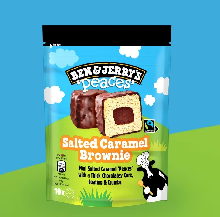 BJ Salted Caramel brownie peaces 8x160ml