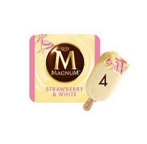 MP Magnum Aardbei White Vision 4x110ml