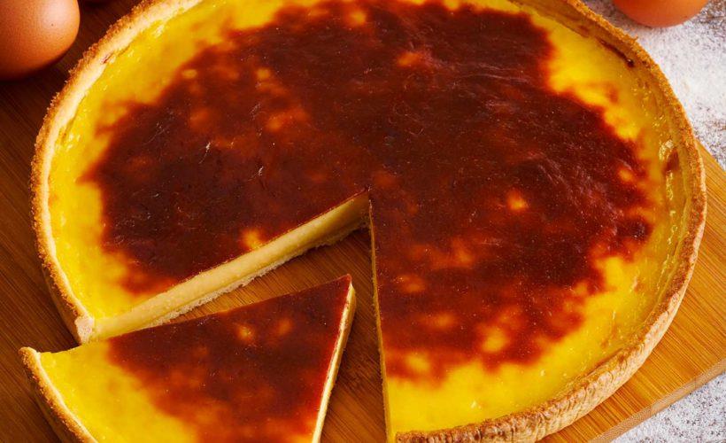 Taart flan 10p voorgesneden
