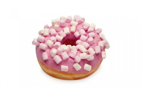 Donut met marshmallow