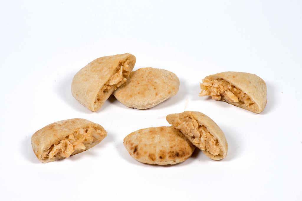 Mini pita broodje gevuld kip 25g