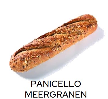 Belgout (B01) Half stokbrood meergranen 160gr 27cm Panicello