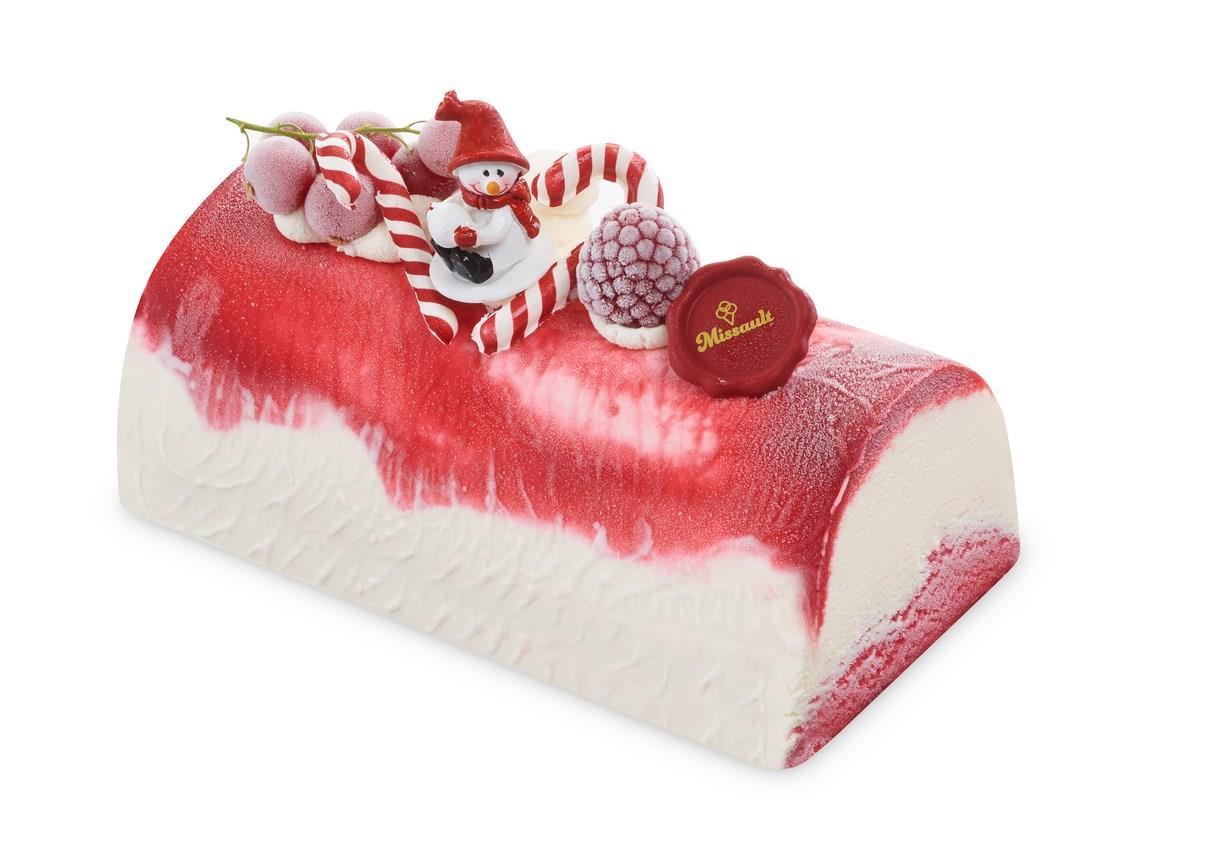 Ijstaart Framboise buche 700ml 6pers tob