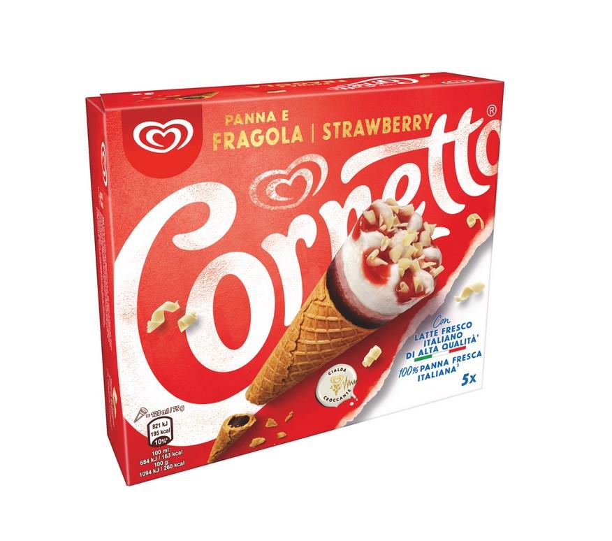 MP Cornetto aardbei 6x125ml