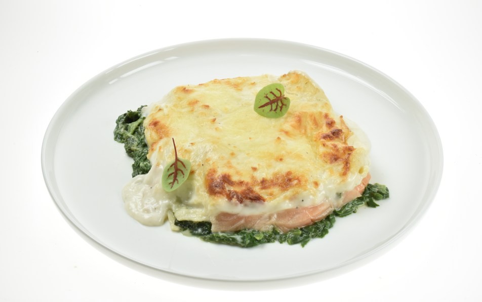 Lasagne zalm spinazie